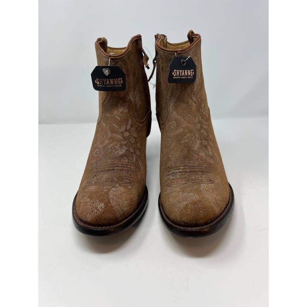 NWT Shyanne Sienna Western Ankle Boot Women's Leather 162483 Size 9155 - Picture 2 of 14